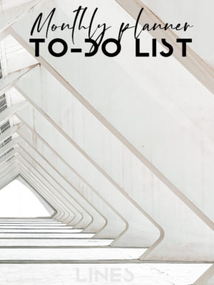 Monthly To do List