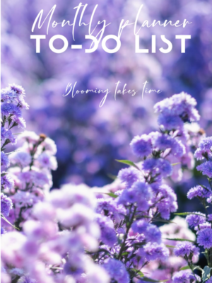 Monthly To do List-Flowers